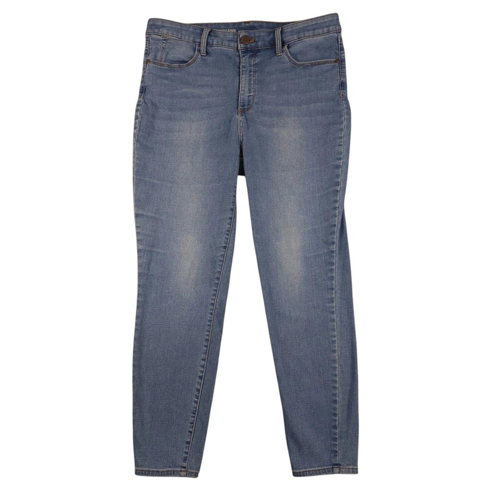 Talbots Flawless Jegging Ankle Jeans Womens 12P Blue High Waist Stretch Denim